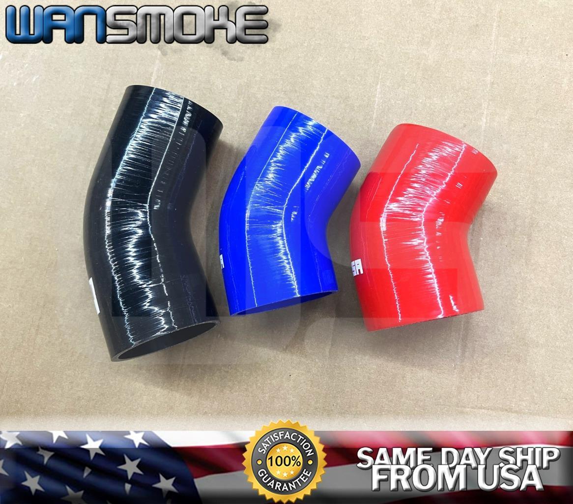 Find Universal Blue 3'' 3.0" 3 Ply 45 Degree Silicone Hose Coupler 76MM Turbo Intake In Super - Foto 6