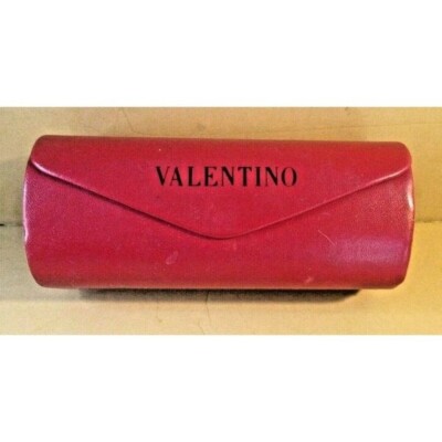 Vintage Red Leather Valentino Eyeglasses Sunglasses Top Flap  display picture 2