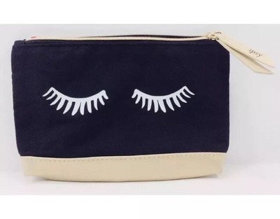Ipsy MyGlam Glam Bag September 2018 Lashing Out Cosmetic case purse Black