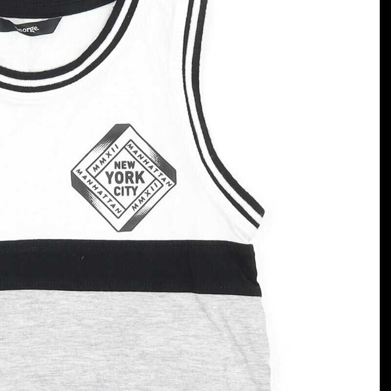 George Boys Grey Cotton blend Tank Size 5-6 Years image 7