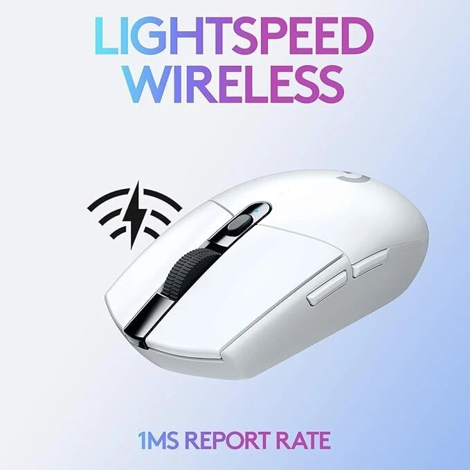 Logitech G305 LIGHTSPEED Wireless Gaming Mouse, HERO 12K Sensor, 12k DPI, White - Image 4 of 4
