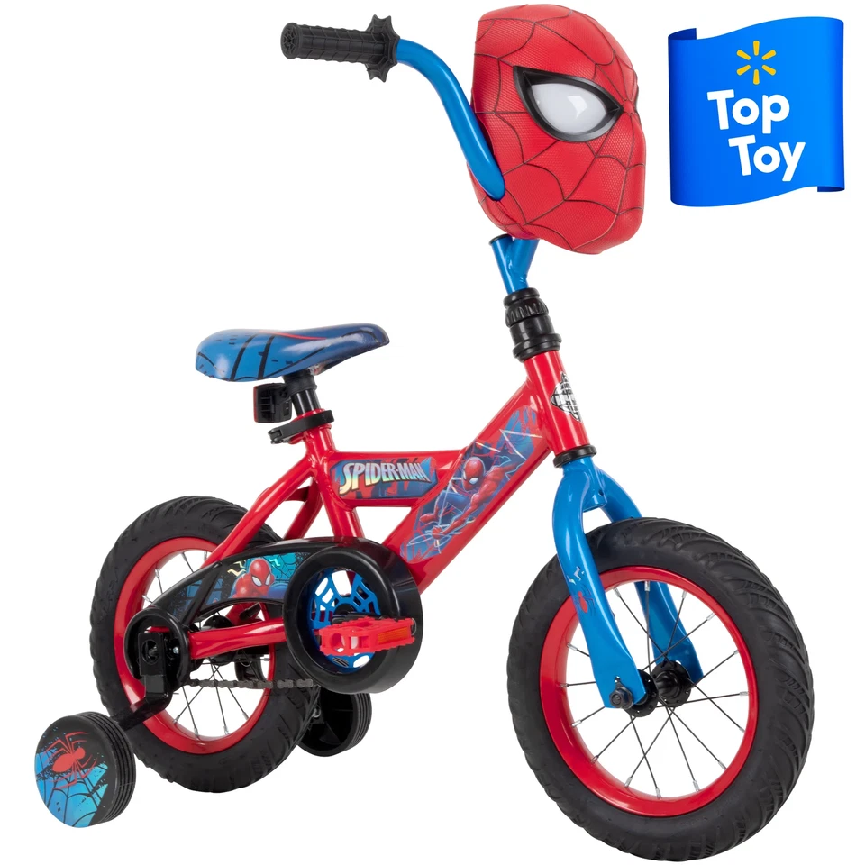 Bicicleta Huffy 12" Marvel Spider-Man para niños, roja, edades 3-5, niños Foto 2 de 4