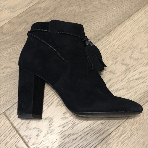 Pelle Moda Black Suede Ankle Boots 