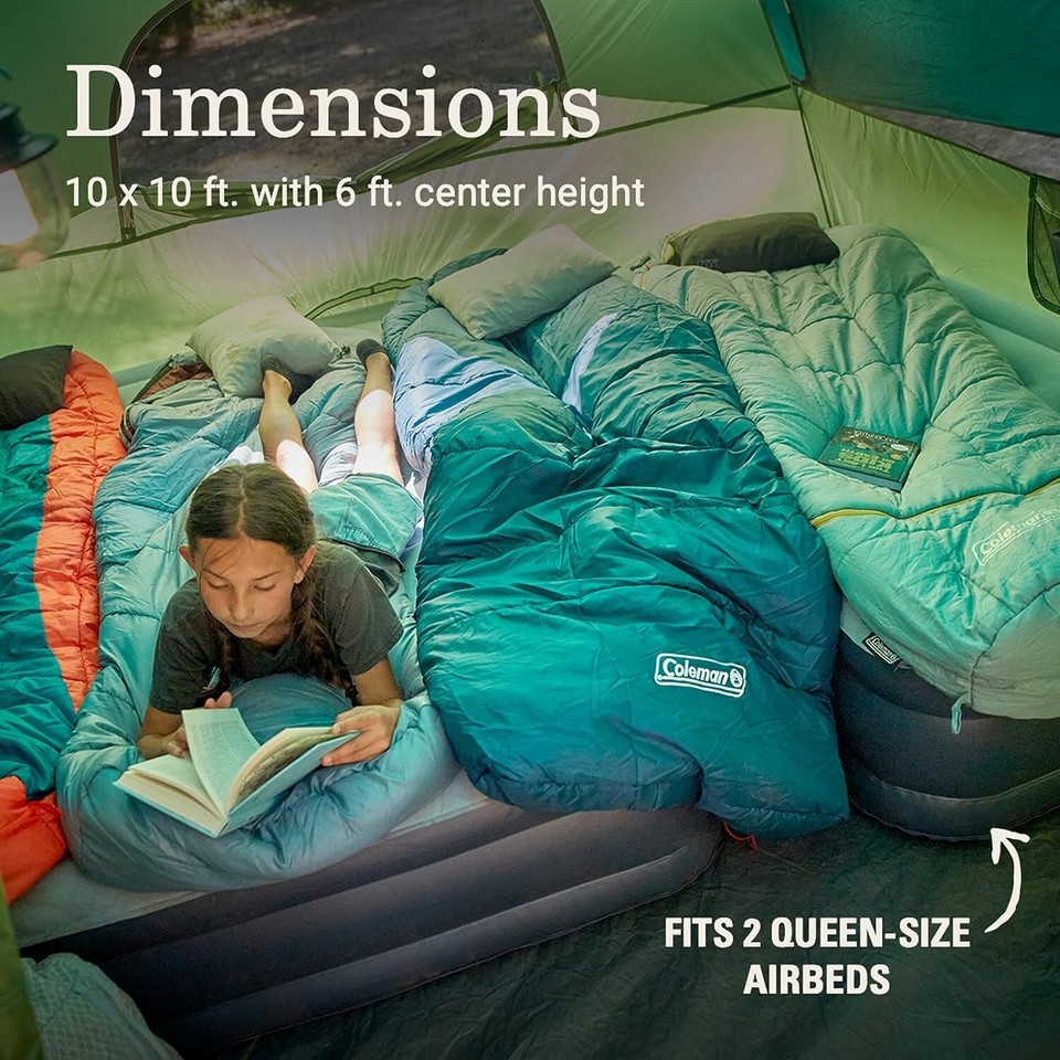 Coleman Elite Sundome 6 persone tenda con sistema di luce LED