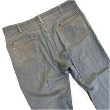 VINTAGE Levis Jeans Women 38X30 Blue Comfort Fit Skosh More Room Orange Tab 80s