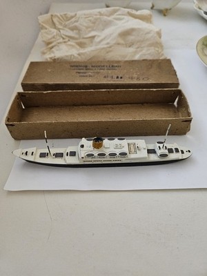 Wiking Modellbau German Model Ship With Original Box & Packing