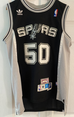 Vintage Adidas NBA San Antonio Spurs David Robinson Black Jersey Size M