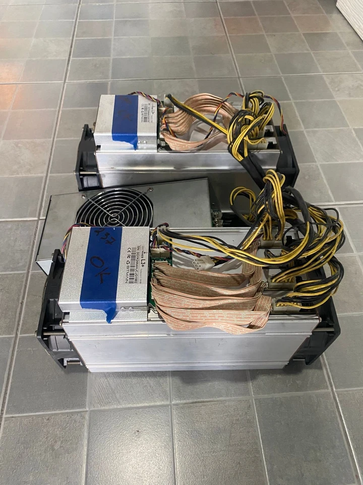 2x Bitmain Antminer L3+ Miner w/ 2600W PSU 220V DOGE LTC ASIC - Image 3 of 4