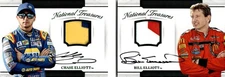 2017 National Treasures Bill Elliott Chase Elliott Dual Auto Mem Booklet #/5