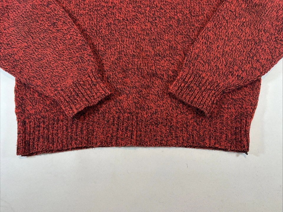 Environmental Clothing Co. Sweater Men's Large Wool Red Grandpa Cosby Vintage - Image 4 of 4
