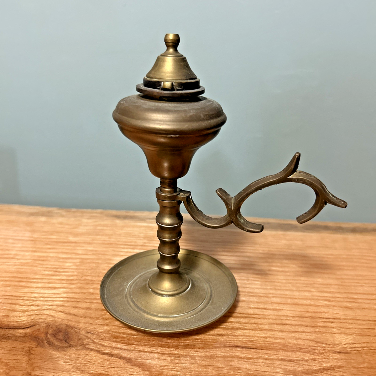 Vintage Ship Brass Whale Oil Finger Lamp Lantern | eBay