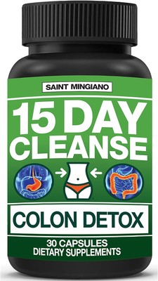 30Ct Colon Detox ExtraStrength Senna Leaf Cleanse Constipation Bloating GMO Free