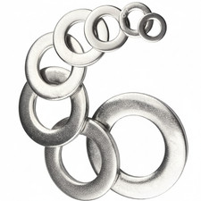 A4 316 Marine Grade Stainless Steel Flat Washers Form A DIN 125 ISO 7089