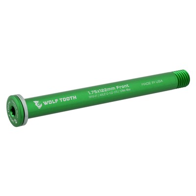 Wolf Tooth Axle for Road Forks Green 12mm - 1.75x122mm