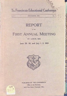 Report of the First Annual Meeting St. Louis, Mo. June 29, 30, and July 1, 2, 19
