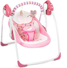 Baby Swings for Infants, Powered by Power Cord Included and Batteries for Indo