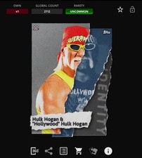 VIDEOGAME Topps Slam 26 - WWE CULTURE Identity Die-Cut Blue - HULK HOGAN