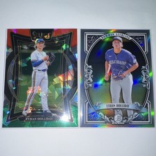 Ethan Holiday Lot ‘25 Red/Geeen Cracked Ice #49 & ‘26 Bowman Sterling BST-11 