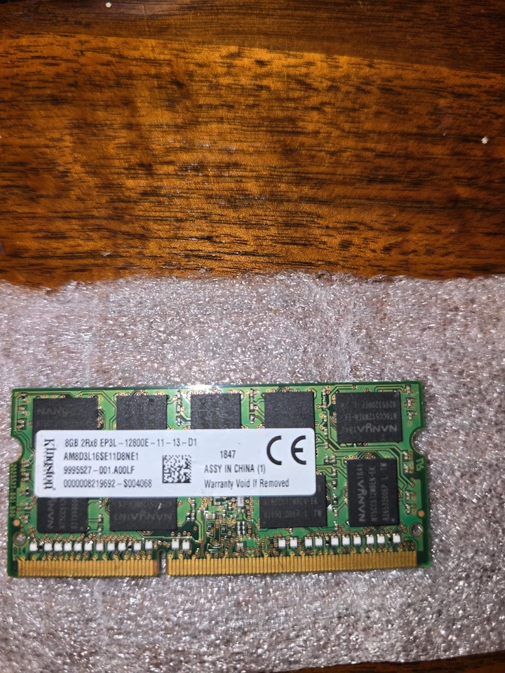 16GB two 8GB DDR3 1600 ECC SODIMM Kingston AM8D3L16SE11D8NE1 Server Memory RAM - Image 2 of 4