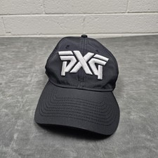 PXG Hat Cap Strap Back Black Embroidered Golf Athletic Performance Mens One Size