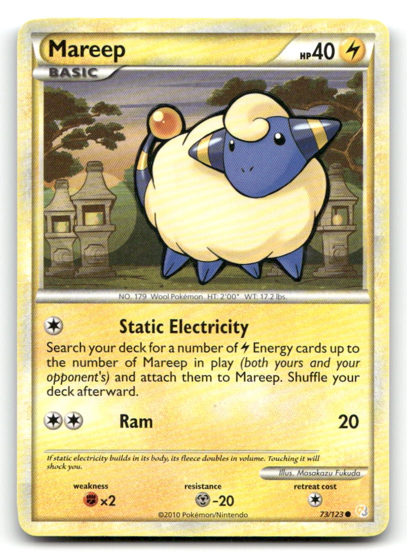 Mareep HeartGold SoulSilver 73/123 LP Pokemon