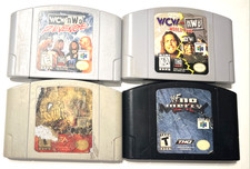 N64 Wrestling Game Lot WWF No Mercy WCW Nitro Revenge Backstage Assault Tested