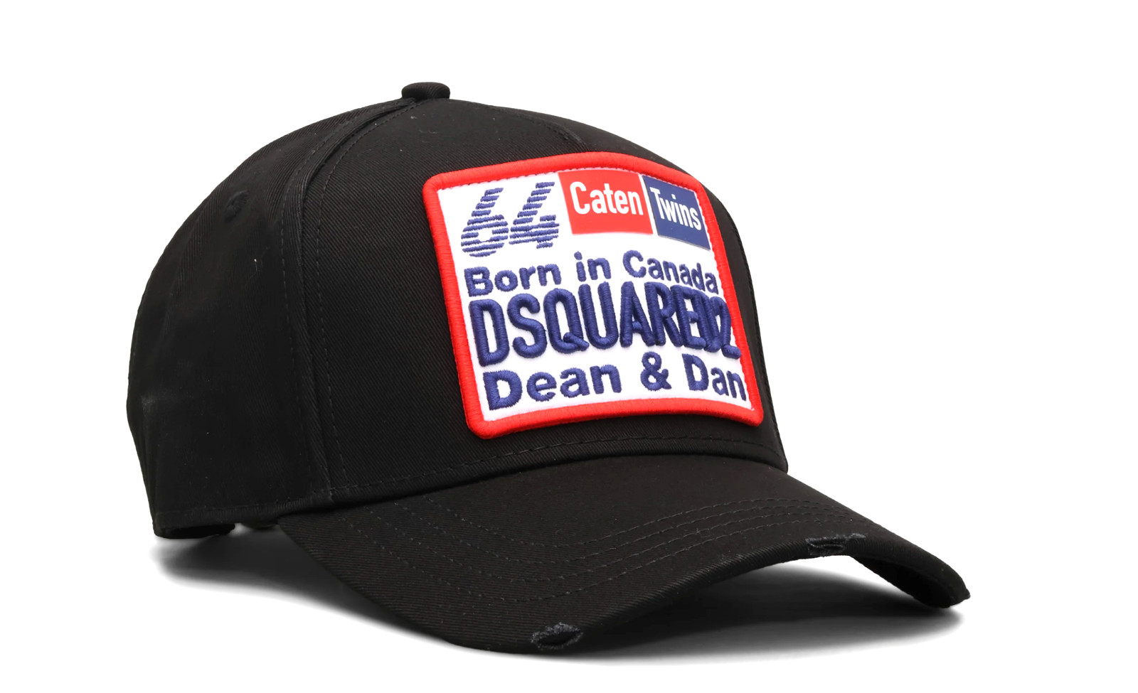 Dsquared2 Family Business 64 Black Baseball Cap Logo Canvas Adjustable Unisex image 9