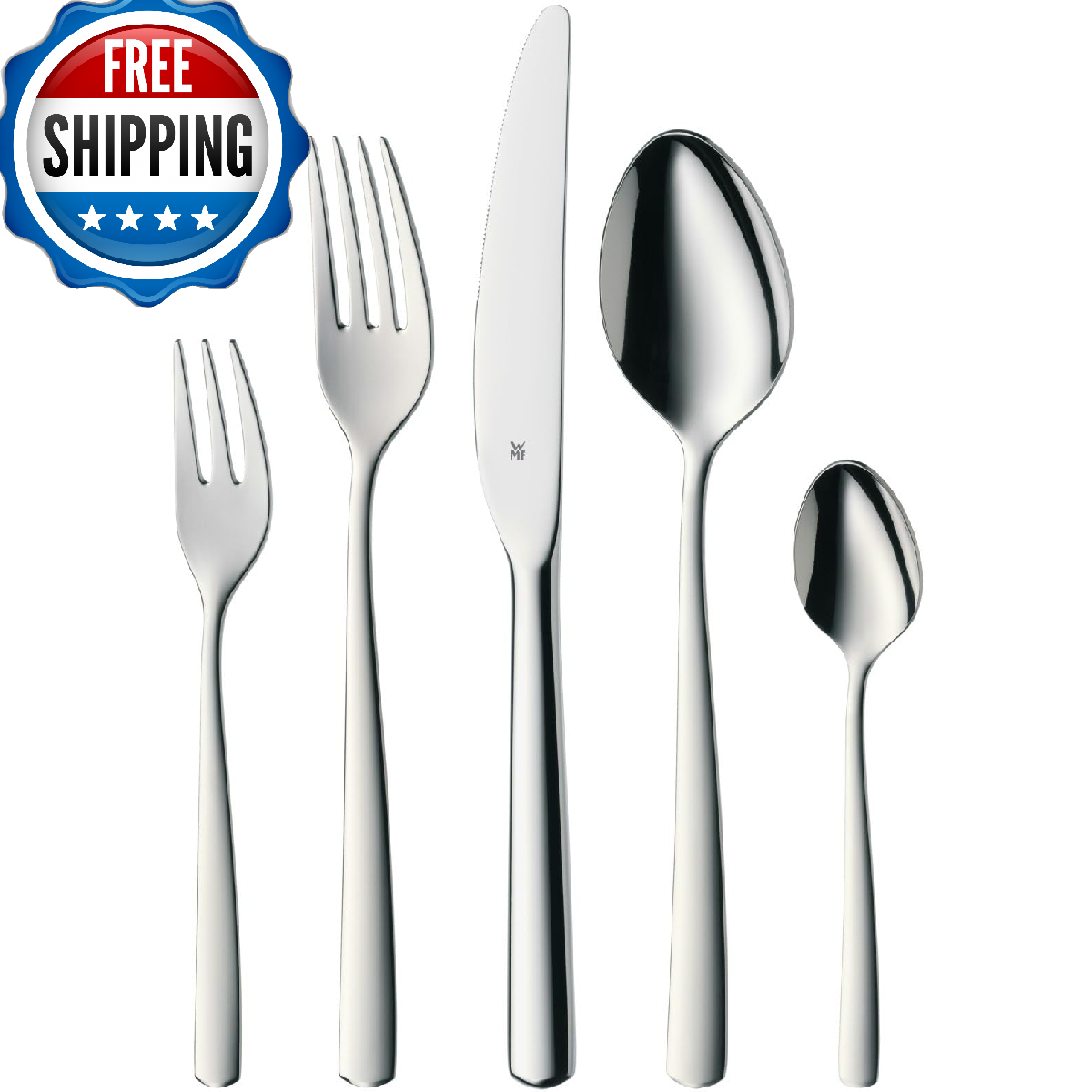 WMF Cutlery Set 30-Pieces for 6 Persons Boston Cromargan 18/10
