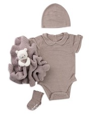 Barefoot Dreams Cozychic Ultra Lite Infant Eyelet Bundle Pink 12-18M