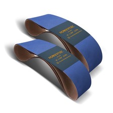 POWERTEC 6x48 Zirconia Sanding Belts 6pk 120 Grit Sander for Wood