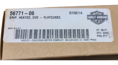 2006 HARLEY-DAVIDSON ELECTRA GLIDE GRIP HEATED CVO FLHTCUSE2 56771-06 -  NEW OEM