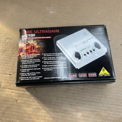 Behringer Tube Ultragain MIC100, einkanaliger Röhrenvorverstärker,für Mikrofone