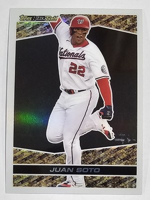 2021 Topps Chrome Update Card Juan Soto Black Gold #BGC-2 Washington Nationals