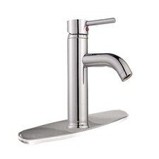 Chrome Bathroom Single Hole Widespread Plate Sink Faucet Renovator's Supply