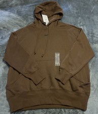Medium Nike women  s Oversized Fit Hoodie Brown DQ5860-259