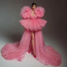 High Low Dresses Wedding Bridal Dresses Big Volume Tulle Gowns High Party Dress