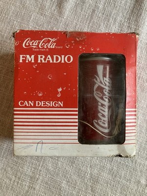 Vintage Coca Cola Dosen AM/FM Radio 1989 Design