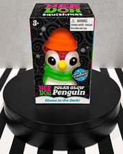 NeeDoh Squishmas Polar Glow Penguin Glow in the Dark
