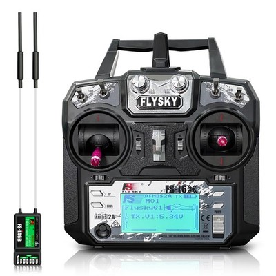 Flysky FS-i6X 10-Kanal-Sender mit FS-iA6B-Empfänger, 2,4-GHz, für RC-Fahrzeuge