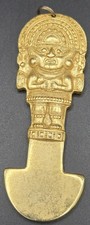 1982 World's Fair Gold Plated Peruvian Tumi Artifact Collectible Souvenir