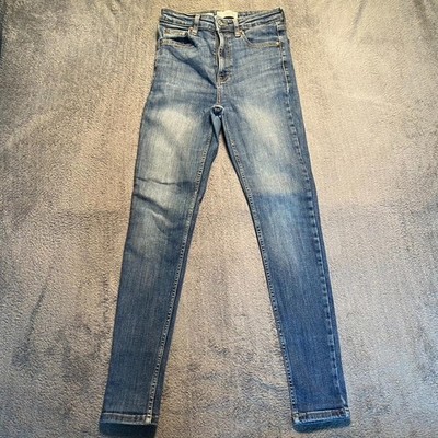 MNG Denim Jeans Damen UK 10 Blau Skinny SOHO Denim Freizeit