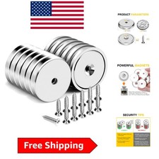 1.26 Inch Neodymium Cup Magnets with 110lbs Pull Force - Durable Reliable Pack