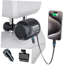 Multi Car Retractable 2 in 1 Backseat Car Charging 2 in 1 with QC3.0 Adapter