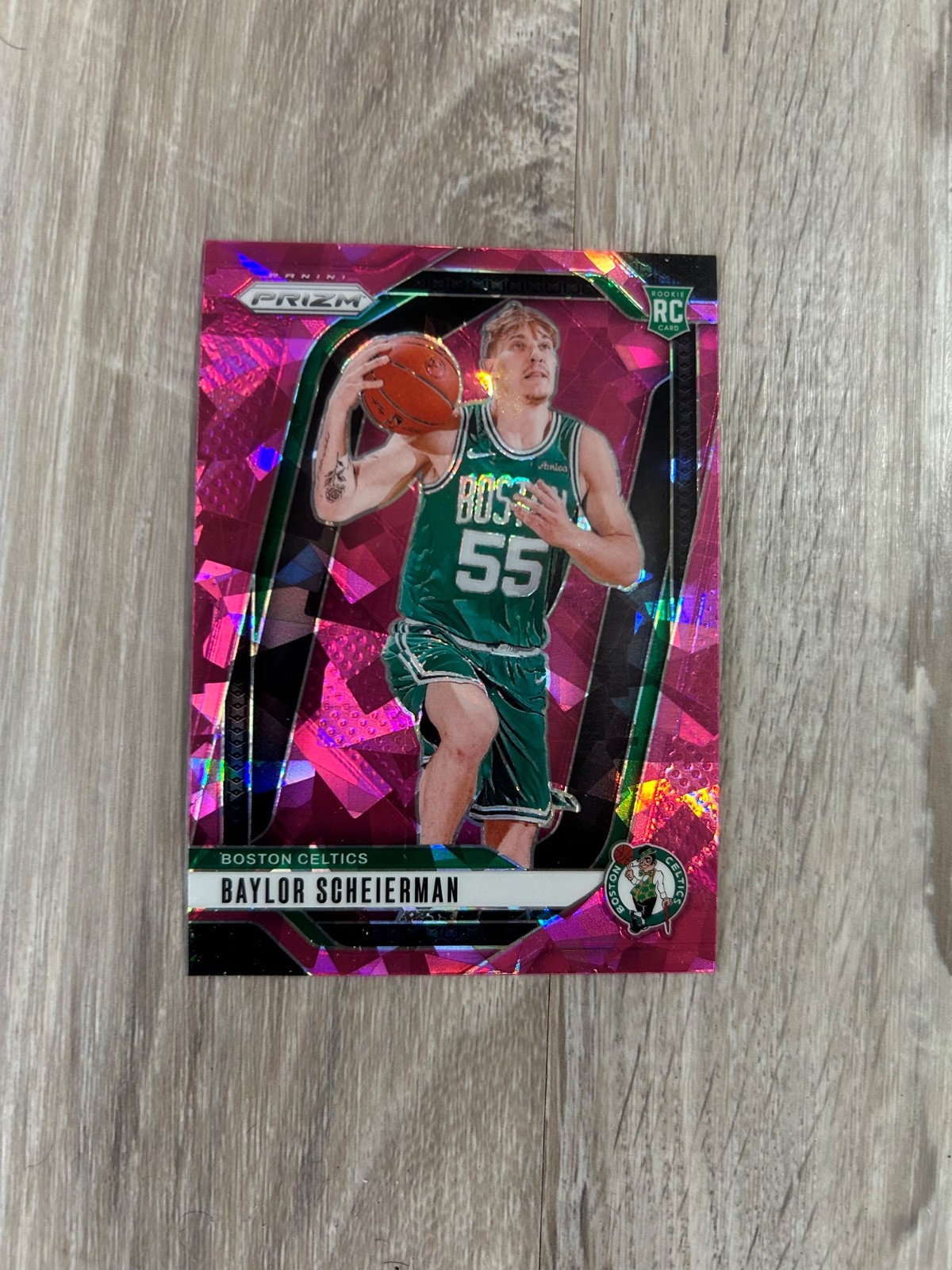2024-25 Panini Prizm - Baylor Scheierman #236 Pink Ice Prizm (RC)