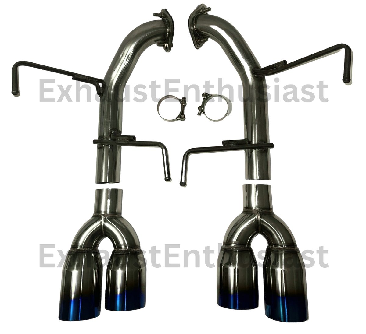 For 15-21 Subaru WRX STi Muffler Exhaust Axle Back 4 Inch Quad