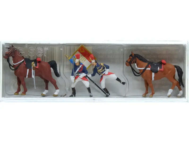 Garde républicaine PREISER 10460 créez une ambiance de défilé parisien sur votre maquette HO 1/87