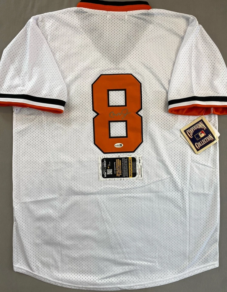 BALTIMORE ORIOLES CAL RIPKEN JR. AUTOGRAPH #8 MITCHELL & NESS JERSEY JSA CI33432 - Image 2 of 4
