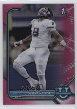 2021-22 Bowman U Chrome Prospects Pink Refractor DeMarvin Leal #68 0w8