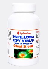 NATURAL HERBS FOR PAPILLOMA WOMEN MEN HPV VIRUS - 120 CAPS - MADE IN USA