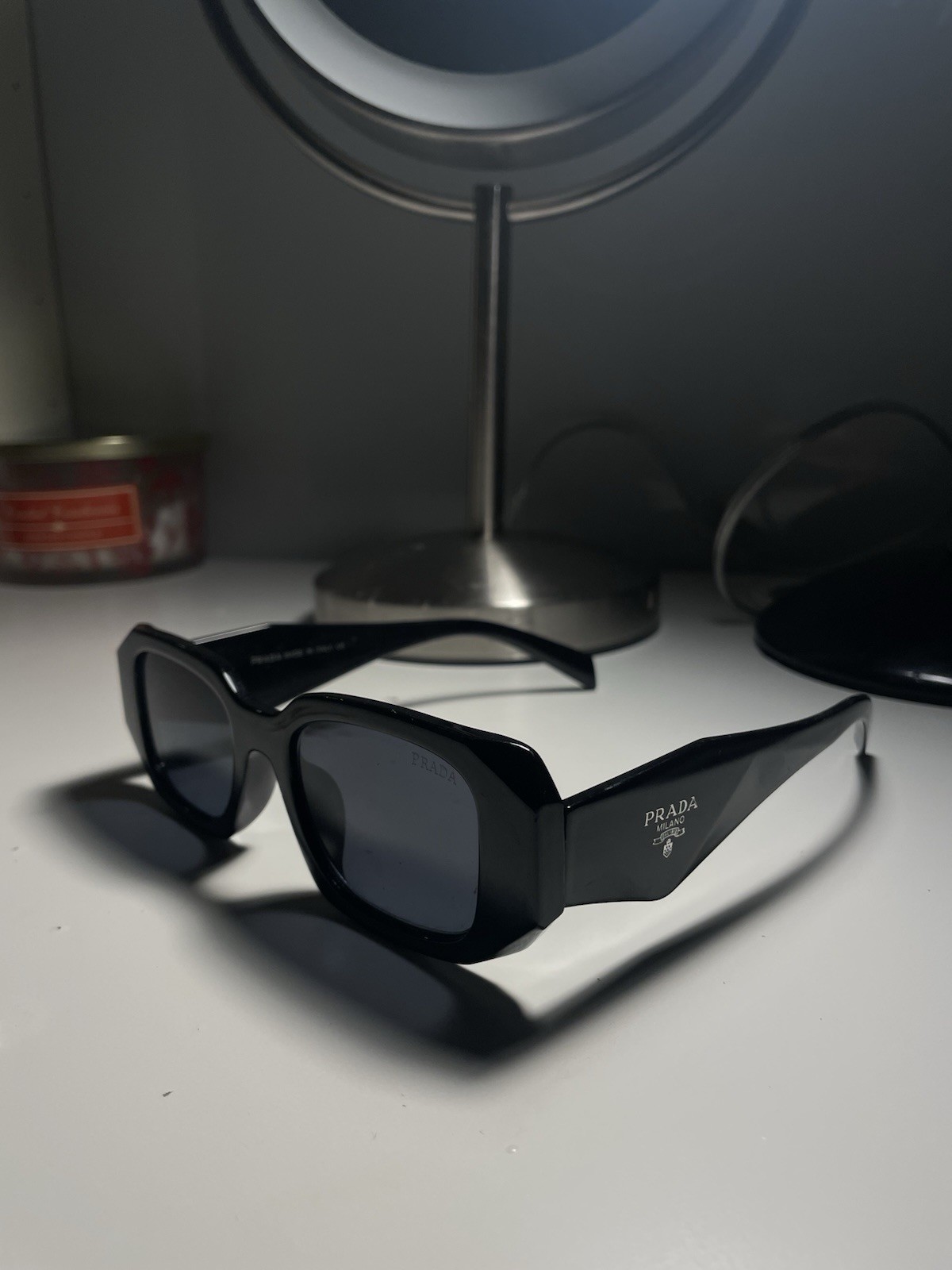 PRADA Sunglasses Black Brand New Worn Once, Great Quality.